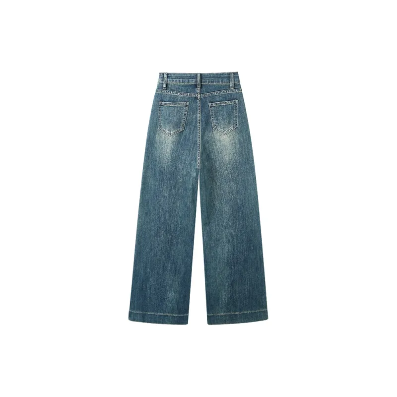 Yu Qianwen Jeans Women's Denim Blue-1