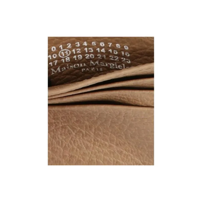 Maison Margiela Leather Card Holder Unisex Light Brown-4