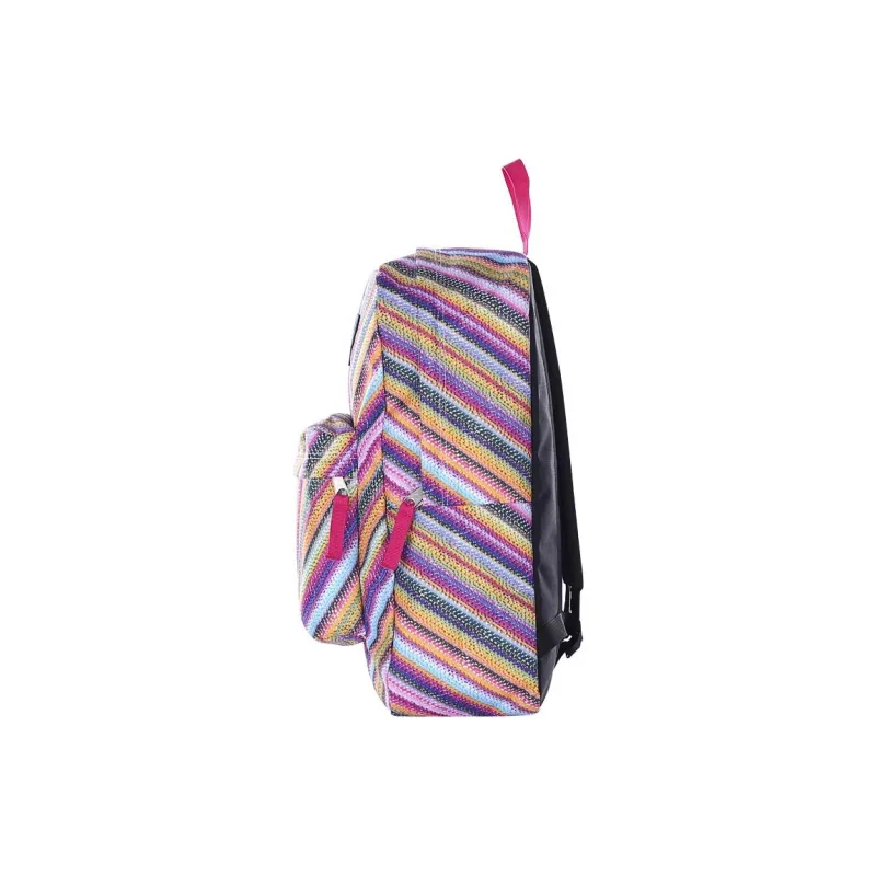 JanSport Polyester Backpack Medium Size Unisex Crayon Rainbow-2