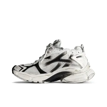 Balenciaga Runner Low Top Casual Shoes Men's Black White