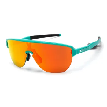 Oakley Plate Frame Irregular Shape Sunglasses Unisex Light Blue