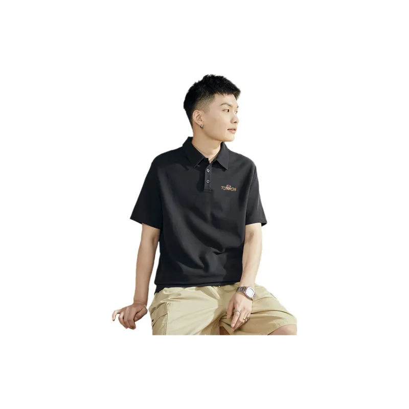 Tonlion Polo Shirt Men's Light Heather Gray-4