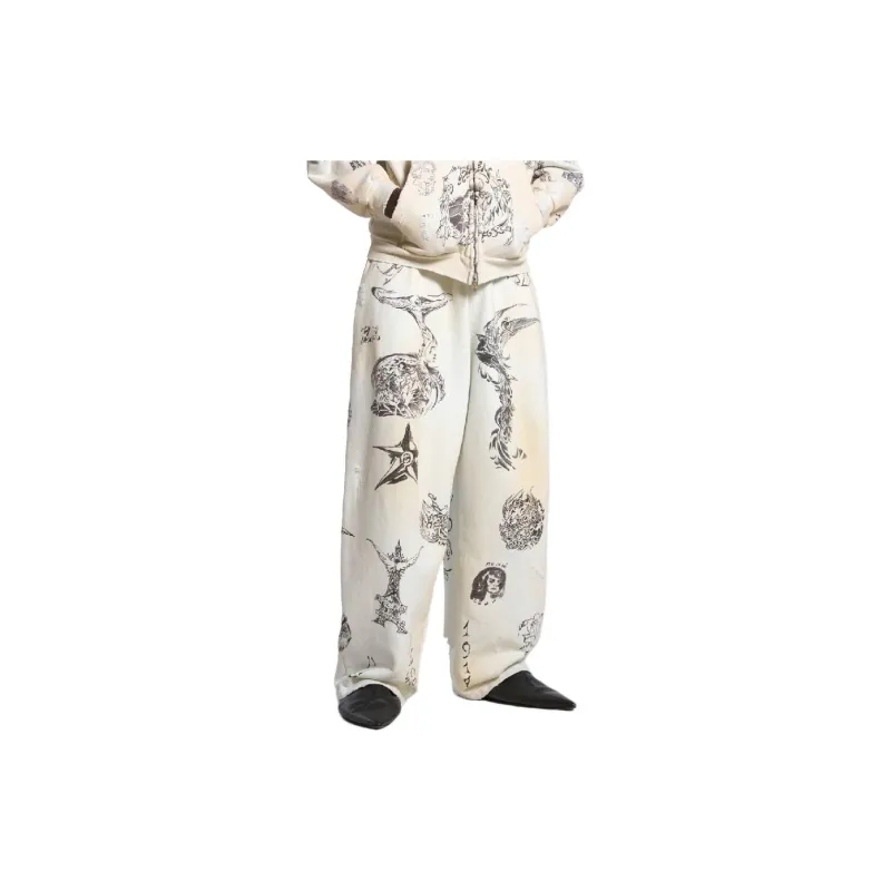 Balenciaga Men's Tat Baggy Sweatpants-5