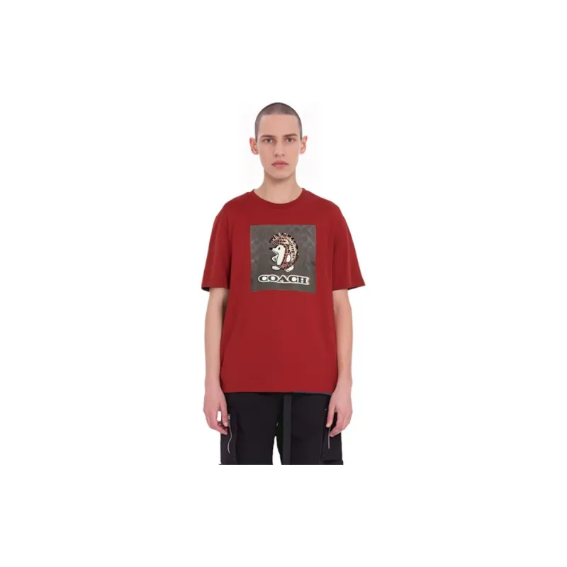COACH T-Shirts Men Red-5