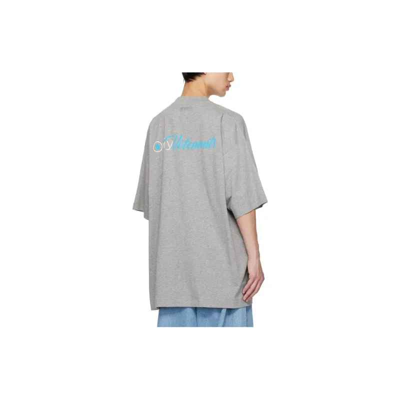 Vetements T-Shirts Men Gray-4