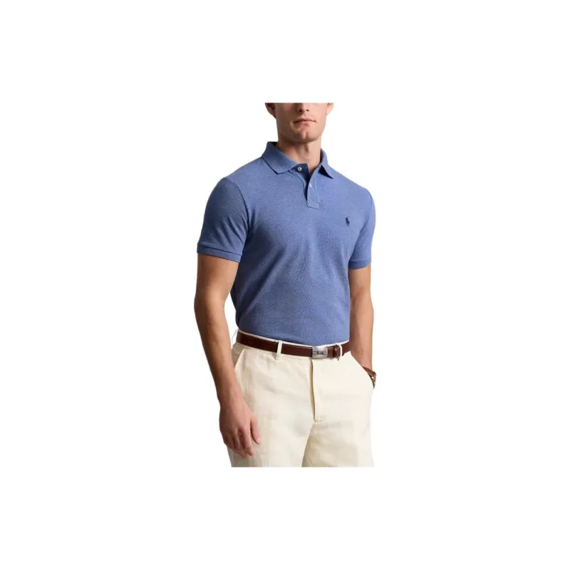 Polo Ralph Lauren FW24 Polo Shirt Men's Distressed Royal Blue-3
