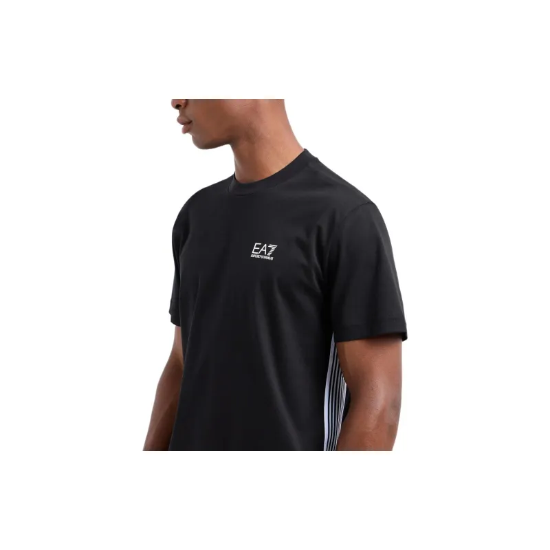 EMPORIO ARMANI Side Striped Logo Printed T Shirt-4