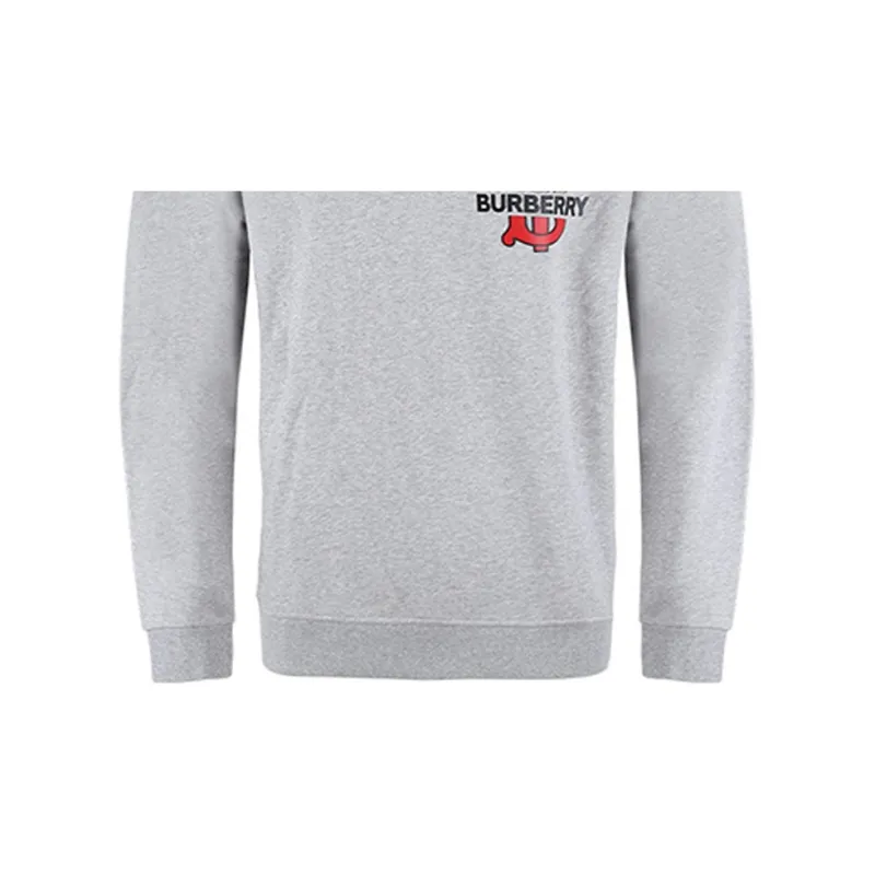 Burberry Sweatshirts Men Gray-5