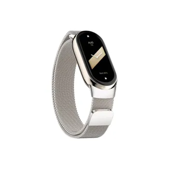 FZRT Xiaomi Compatibility Watch Band Quick Release Integrated Metal Beige Blue Magnetic Steel Band Metal