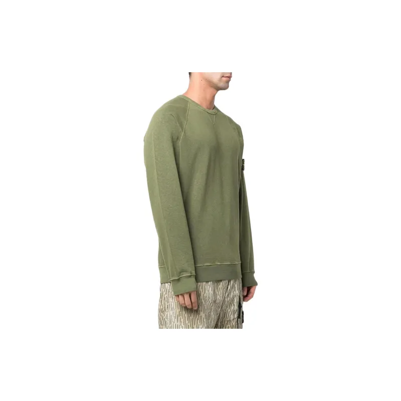 STONE ISLAND Sweatshirts Men Army Green-3