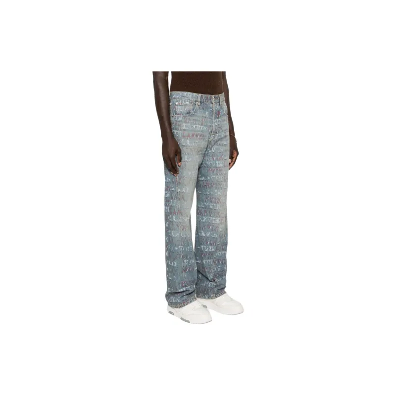 Lanvin X Future Logo print Jeans-3