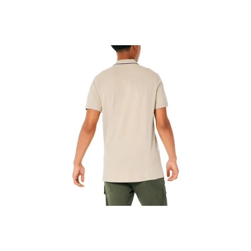 Hollister Polo Shirts Men Brown Yellow-2