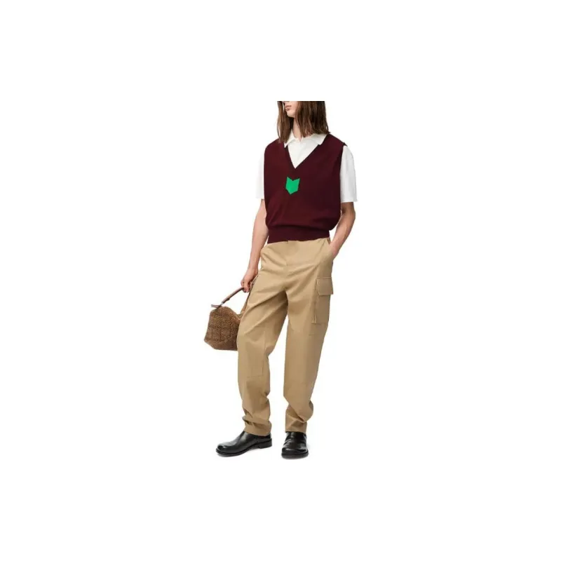 LOEWE Straight Leg Cargo Trousers-2