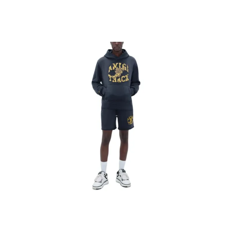 AMIRI Distressed Varsity Logo Patch Hoodie-1