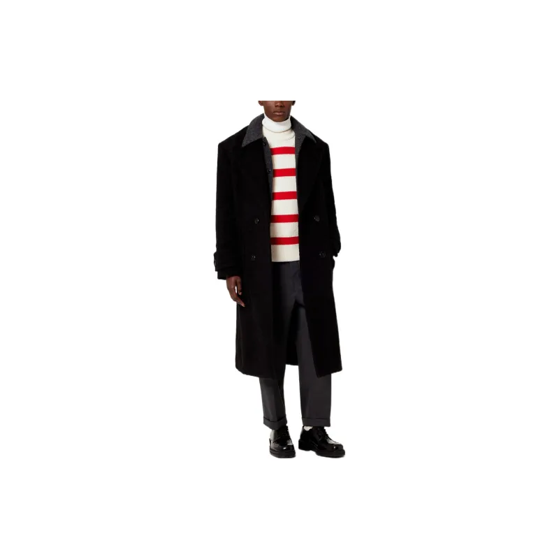 AMIPARIS Double breasted Virgin Wool Overcoat-1