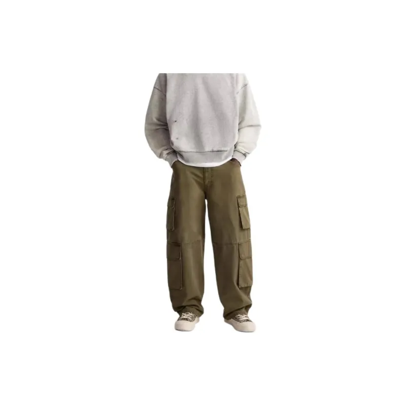 ZARA Cargo Pants Men's Dark Khaki-2