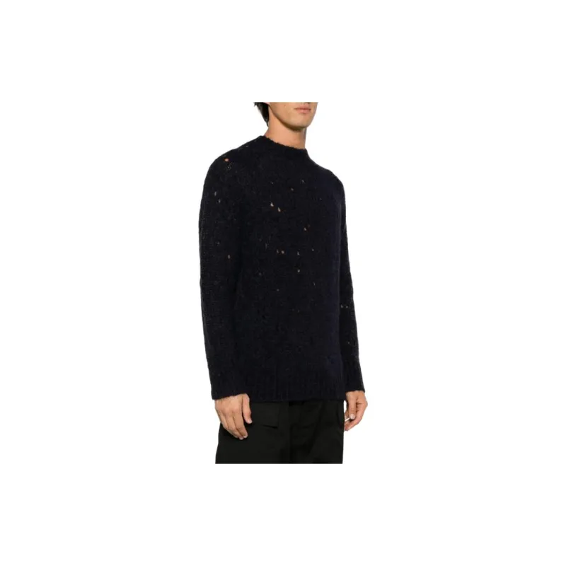 OUR LEGACY Needle Drop Distressed-effect Jumper-1