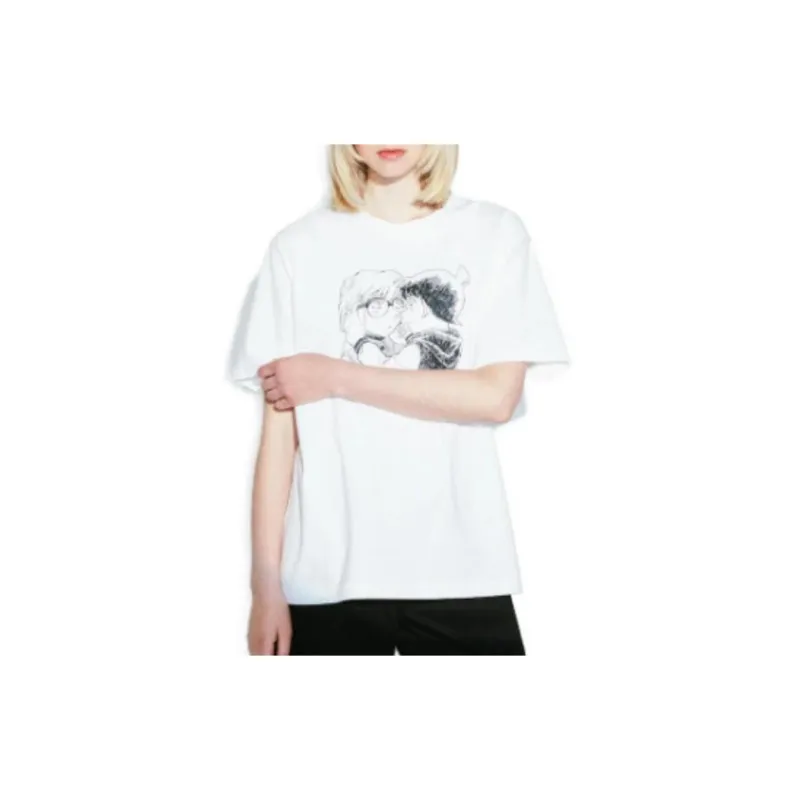 UNIQLO Detective Conan Co-branded T-Shirts Unisex White-1