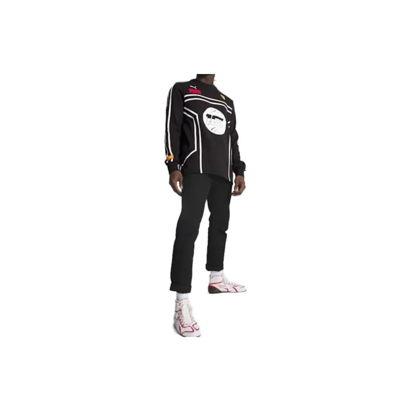 PUMA SCUDERIA FERRARI X JOSHUA VIDES Sweatshirts Men Black-4