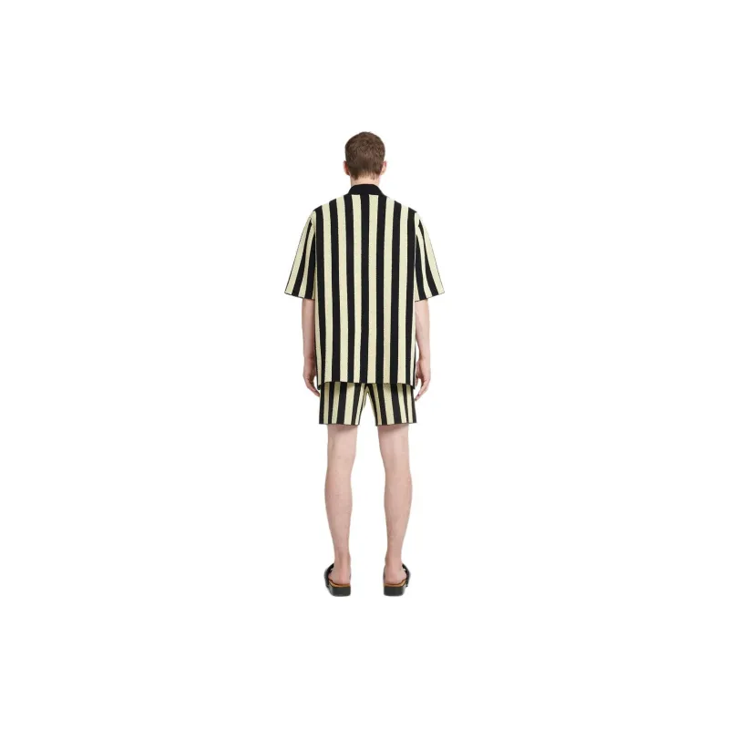 NANUSHKA Striped Camp collar Shirt-2