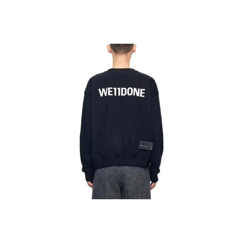 WE11DONE Graphic Printed Crewneck Sweatshirt-3