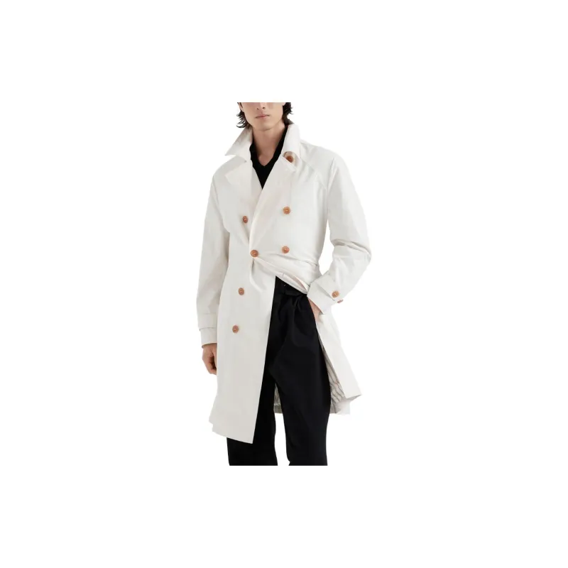 Brunello Cucinelli FW23 Trench Coat Men's Ecru-3