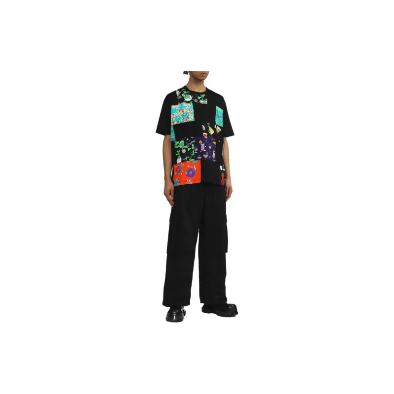 JUNYA WATANABE Man X Lousy Livin Patchwork Cotton T shirt-2