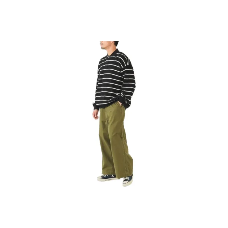 Beams Casual Pants Men's Olive Green-4