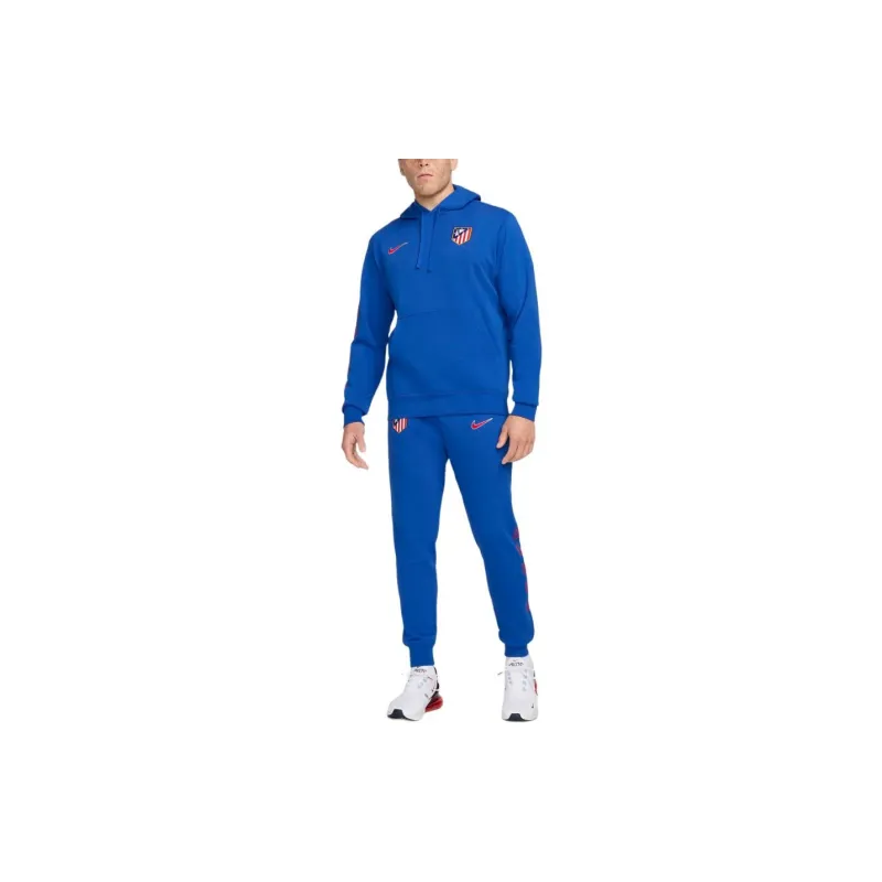 Nike Atlético Madrid Football French Terry Pullover Hoodie Sweatshirt Men's Royal Blue-2
