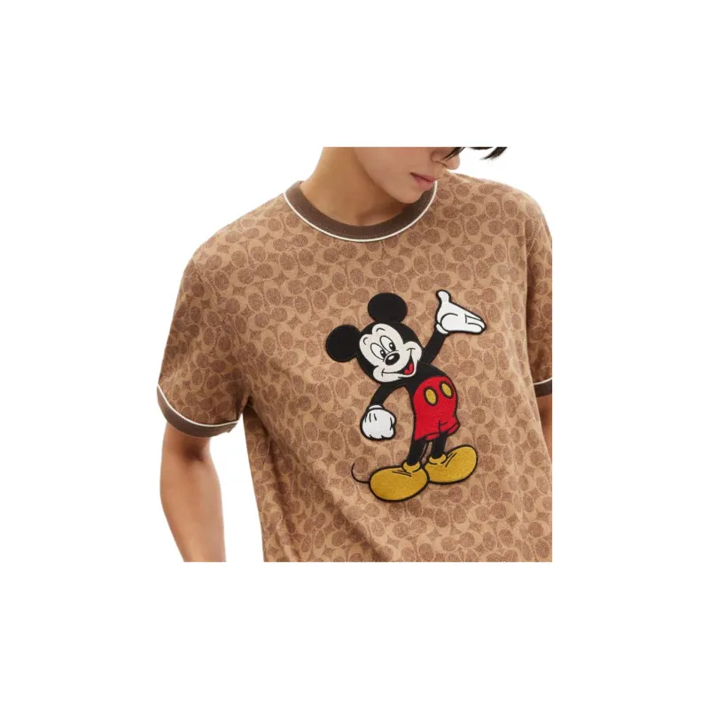 COACH T Shirts Unisex Brown-5