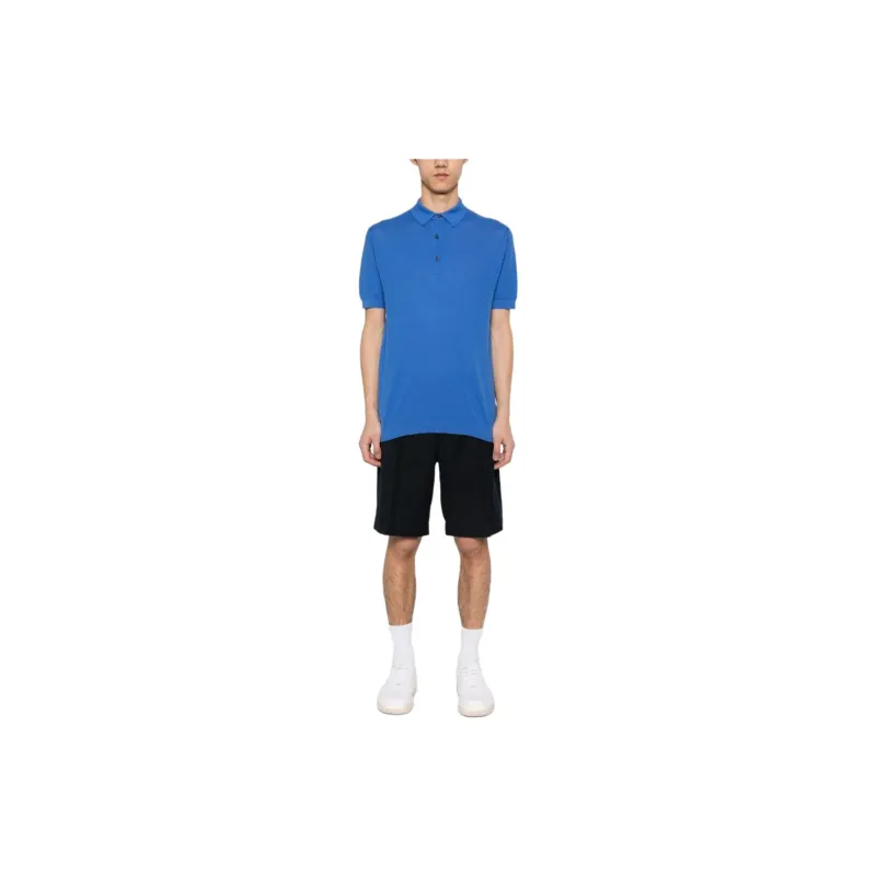 JOHN SMEDLEY Polo Shirt Men's Blue-1