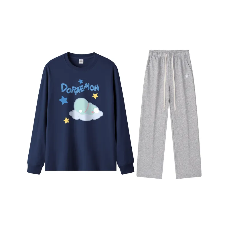 Doraemon/a Unisex Pajama Sets-12