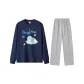 Clothing Set (Navy Blue Top+Gray Pants)