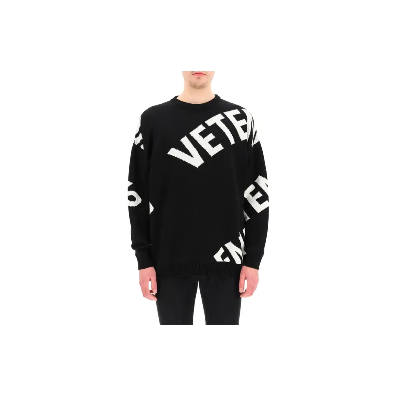 Vetements Allover Logo Knitwear-1