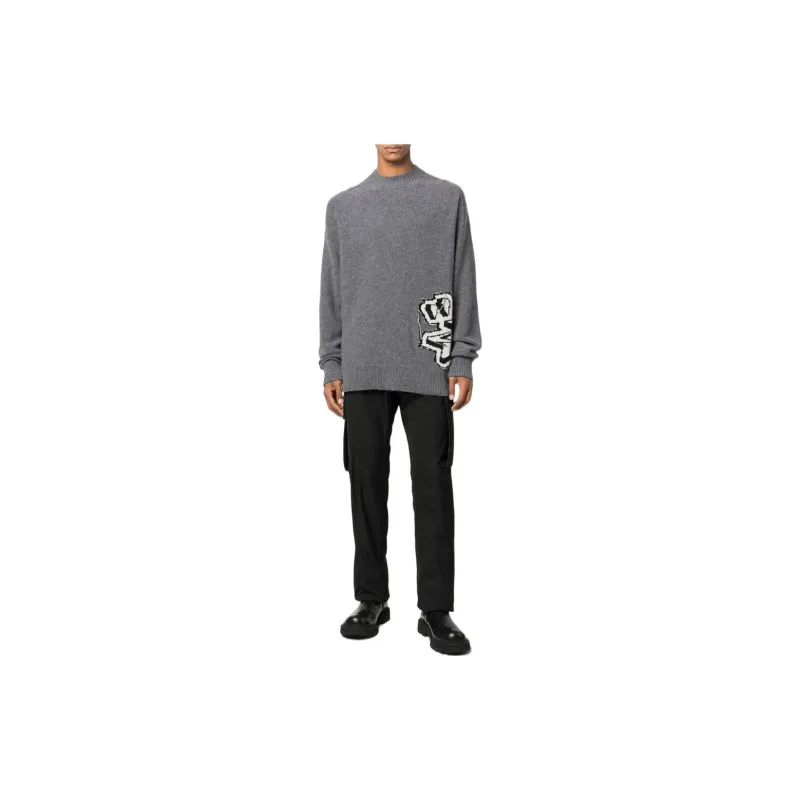 OFF WHITE Graffiti Chunky knit Jumper-2