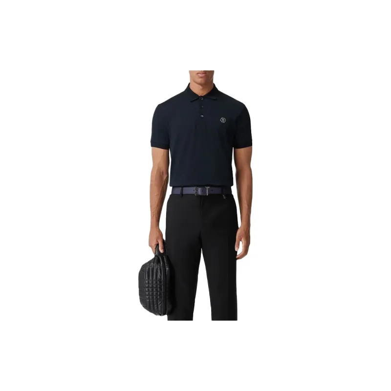 Burberry SS22 Polo Shirt Men's Navy Blue-1