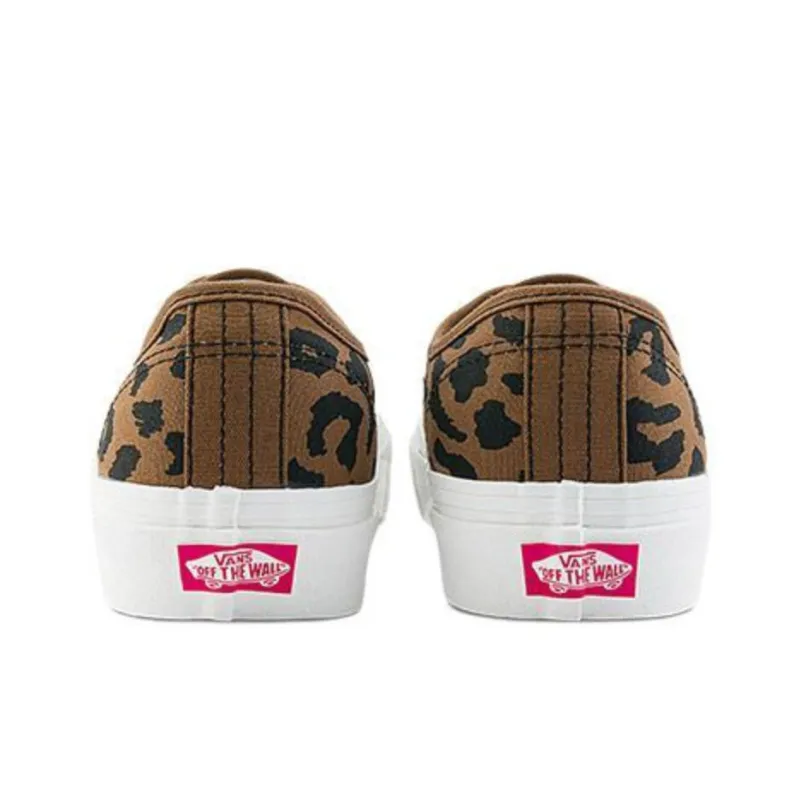 Vans Authentic Anti Slip Wear Resistant Low Top Skateboard Shoes Unisex Brown-2