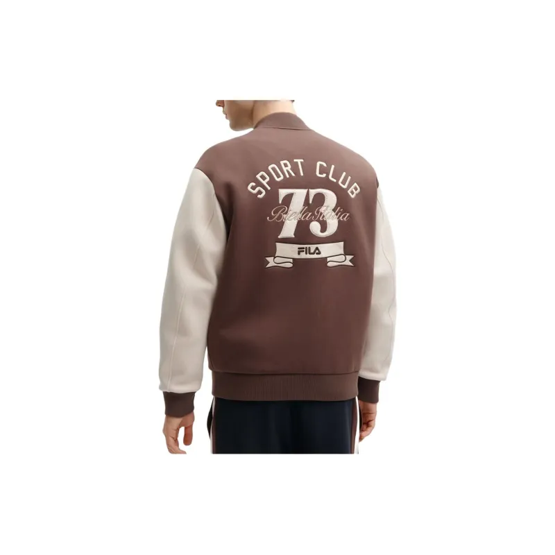 FILA Baseball Jacket Coat Men's Dried Milk Umber-4