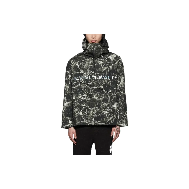 A COLD WALL* Marble print Pullover Jacket-4