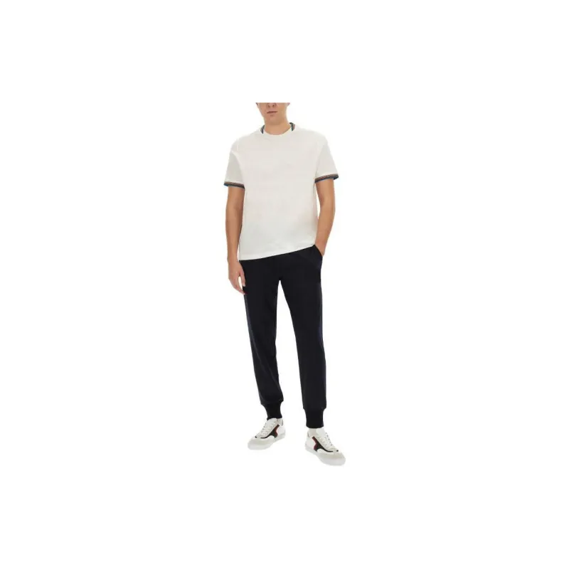 Paul Smith Signature Stripe Trim T Shirt-2