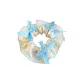 Blue White Bowknot Scrunchy