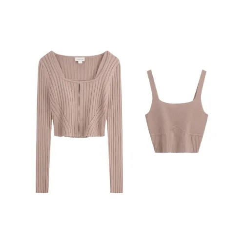 CALVIN KLEIN Casual Suit Women's Mocha Beige