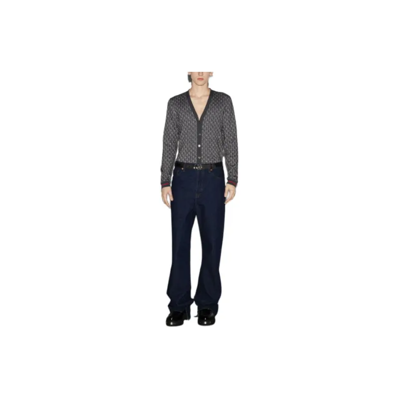 GUCCI Monogrammed Button Up Cardigan-1