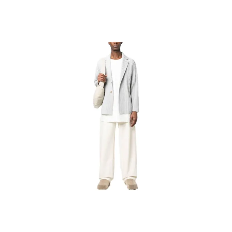 ISSEY MIYAKE Jackets Men Gray-3