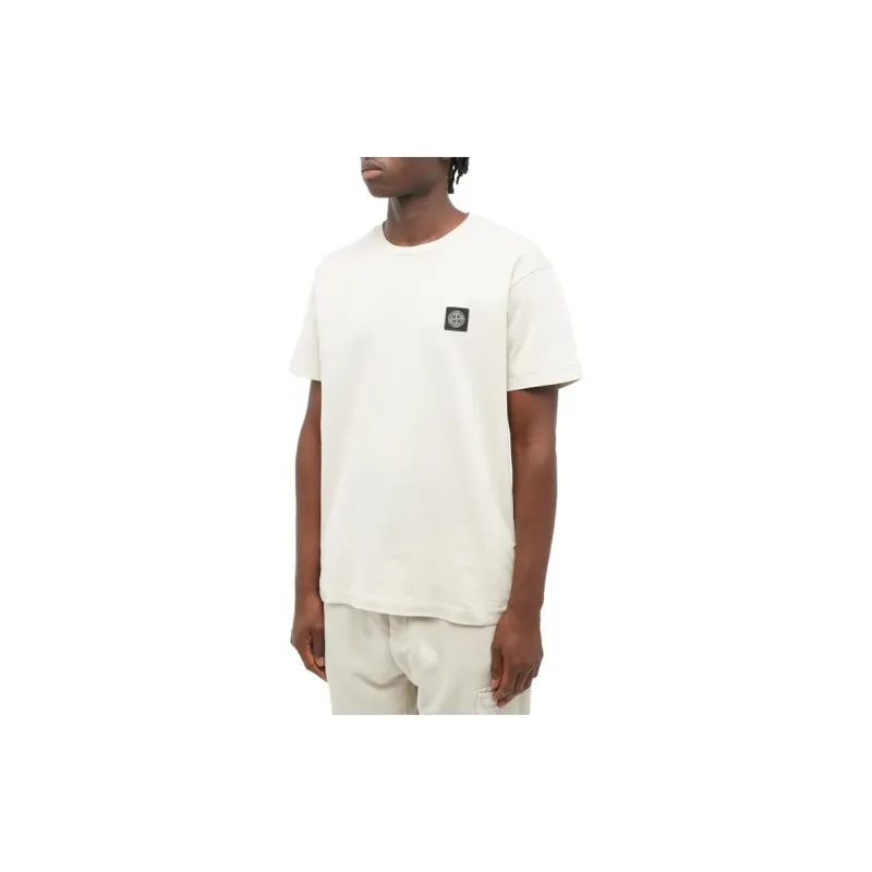 STONE ISLAND T Shirts Men Ecru-3