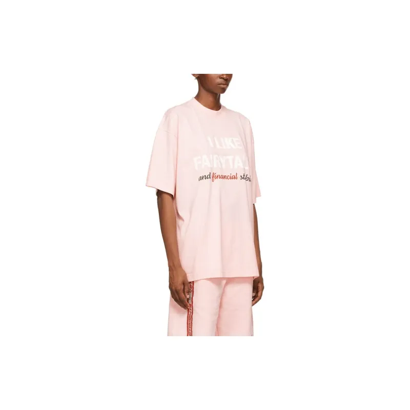 Vetements T-Shirts Unisex Pink-3
