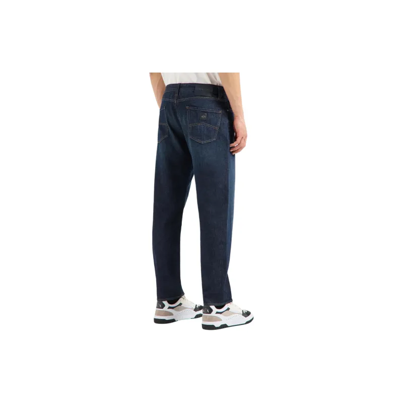 ARMANI EXCHANGE Logo Patch Straight Leg Jeans-2