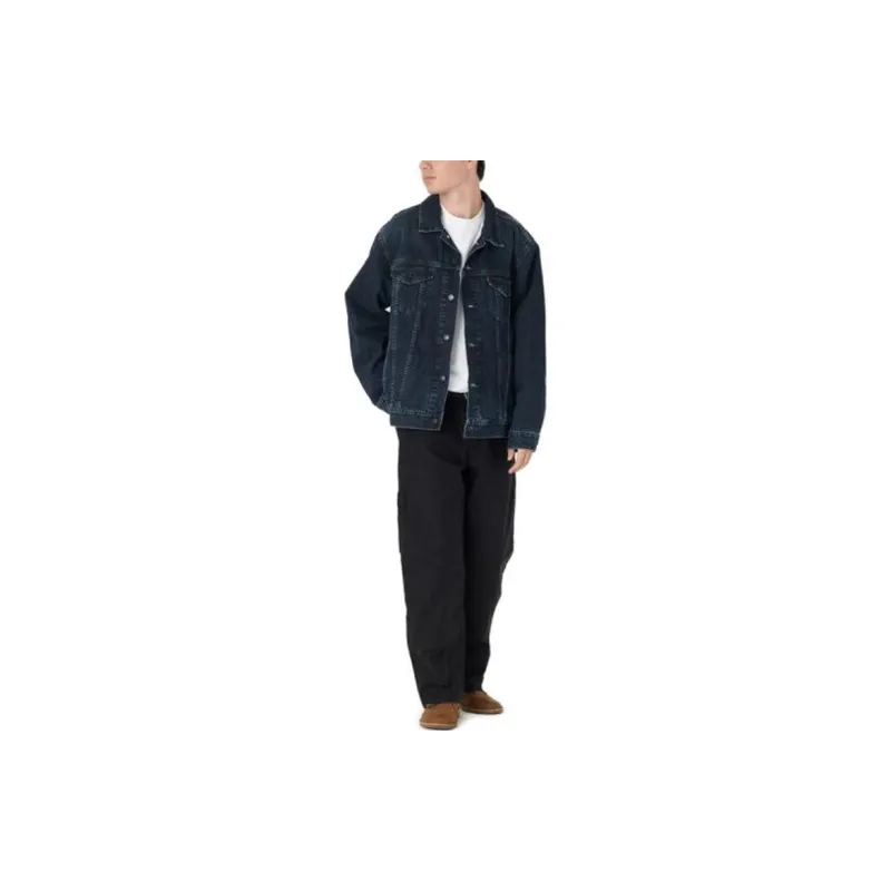 Levis Jackets Coats Men's Dark Blue-4