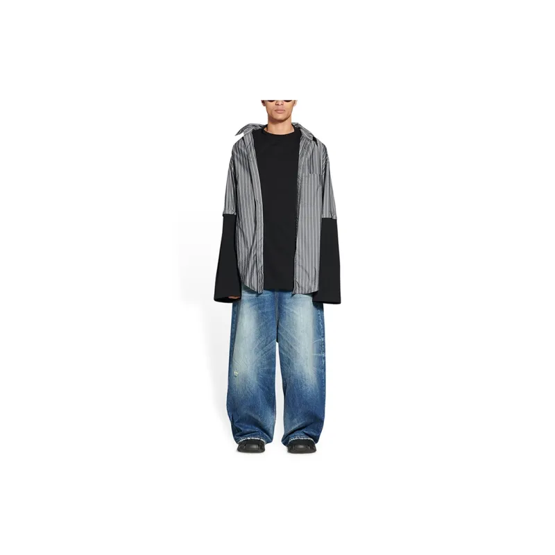 Balenciaga FW22 Shirt Loose Fit Style Men's Black-3