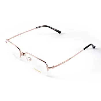 SEIKO Titanium Alloy Square Eyeglass Frames Men's Gold